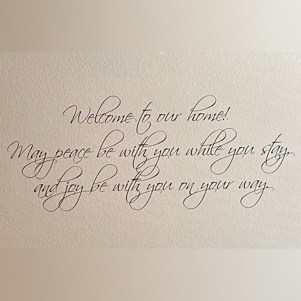 Large Vinyl Wall Decal - 48” x 18.5”- Brown
